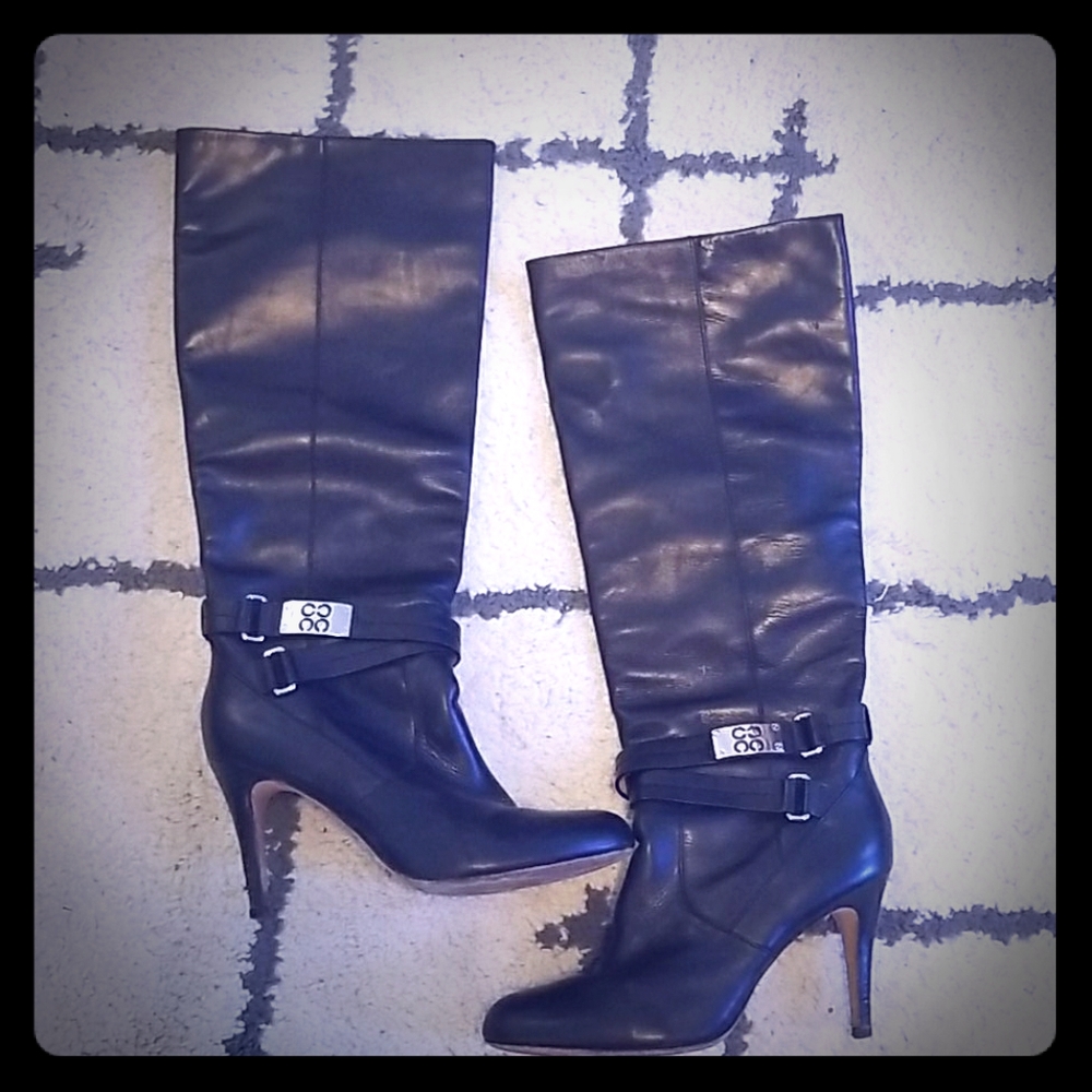 Coach Leather Briana Boots